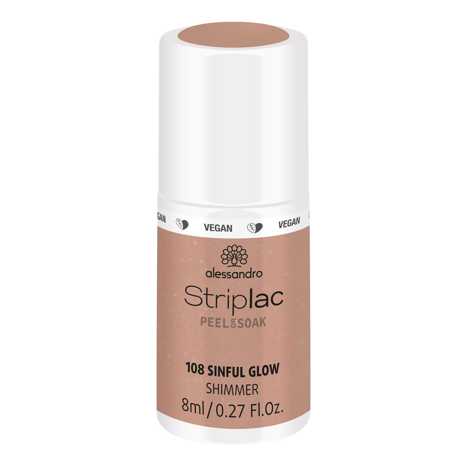 Alessandro Striplac Peel or Soak Vernis Semi-permanent - 108 Sinful Glow