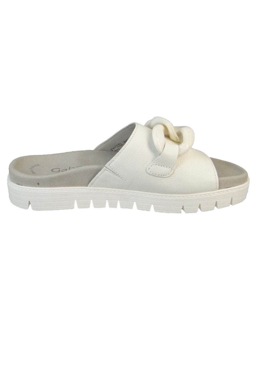 GABOR Sportliche Sandalen weiss Gabor Fashion Pantolette 23.743.20 Weiß