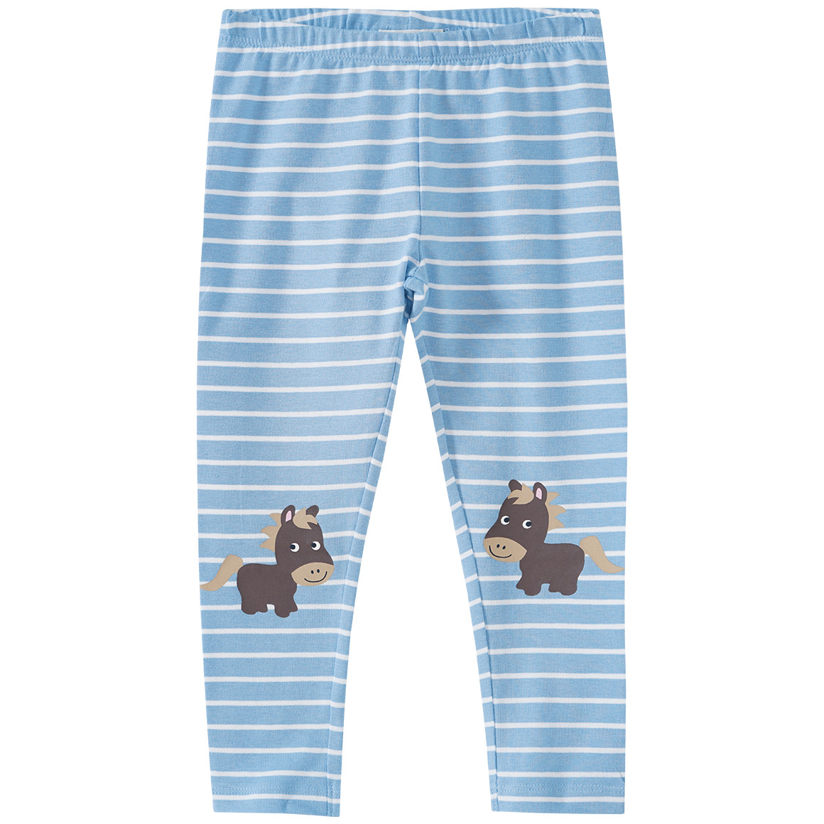 Mädchen Leggings mit Pferde-Print