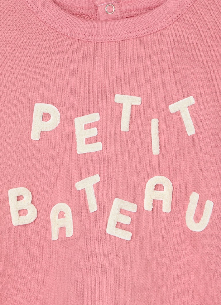 Tricou Petit Bateau cu logo brodat