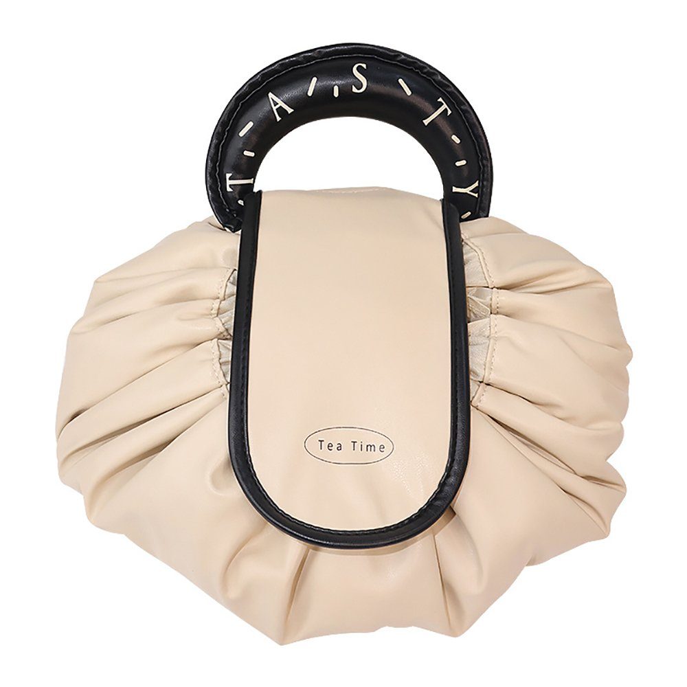 Geborgenheit Kosmetiktasche Kapazität Kosmetiktasche Damen (Kosmetik Reise Täschchen Kosmetikbeutel mit fächern, Schminktasche Federmäppchen), Mäppchen Make Up Bag