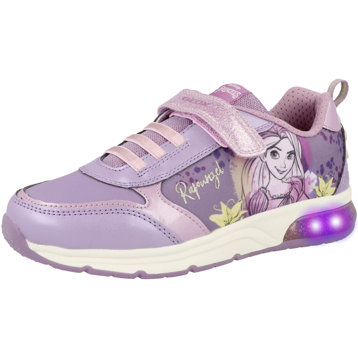 Geox J Spaceclub G. E Sneaker Low lila