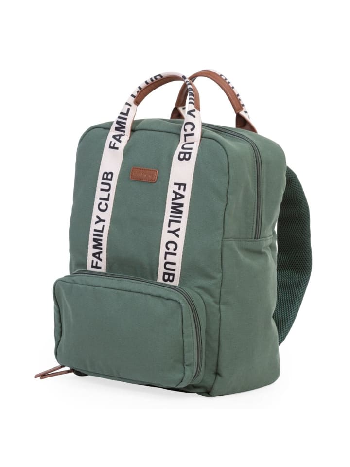 Childhome Wickelrucksack Family Club - Signature - in gruen günstig kaufen onesize