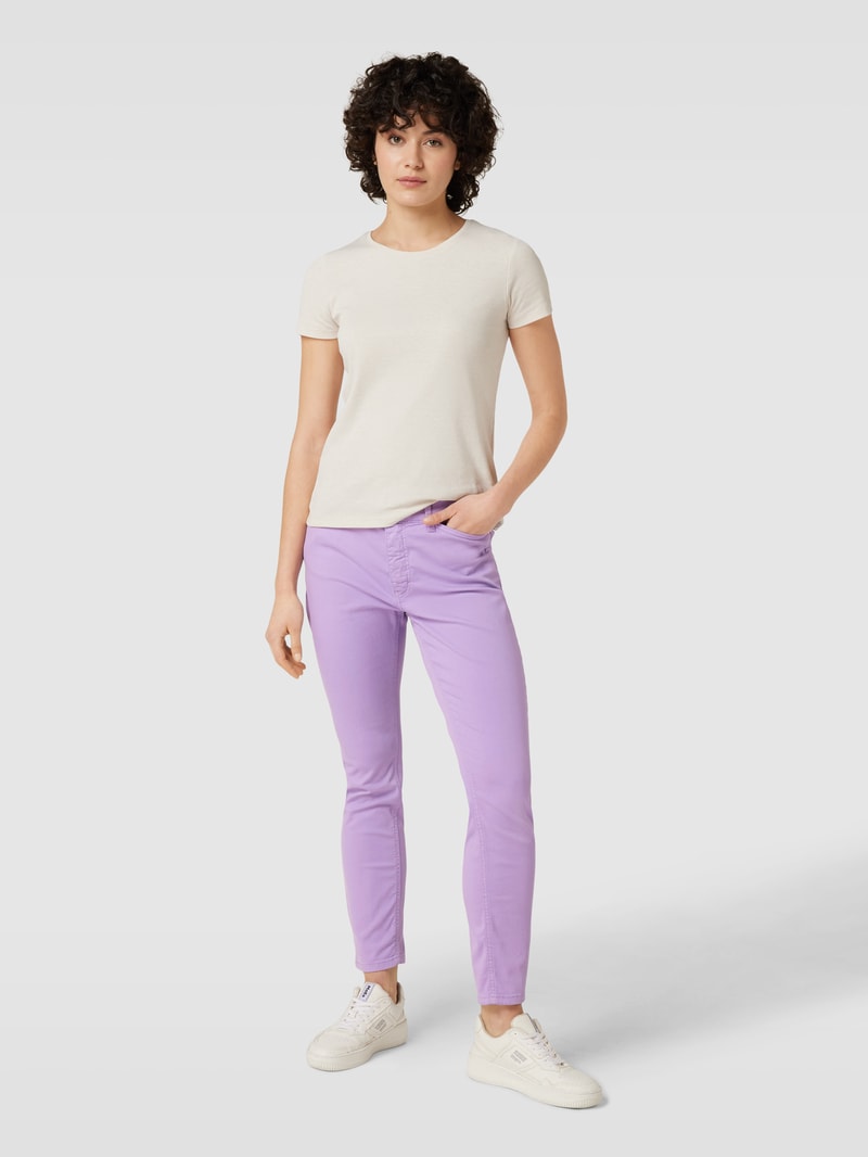 Jeans mit Label-Patch Modell 'DREAM SUMMER' in lavendel
