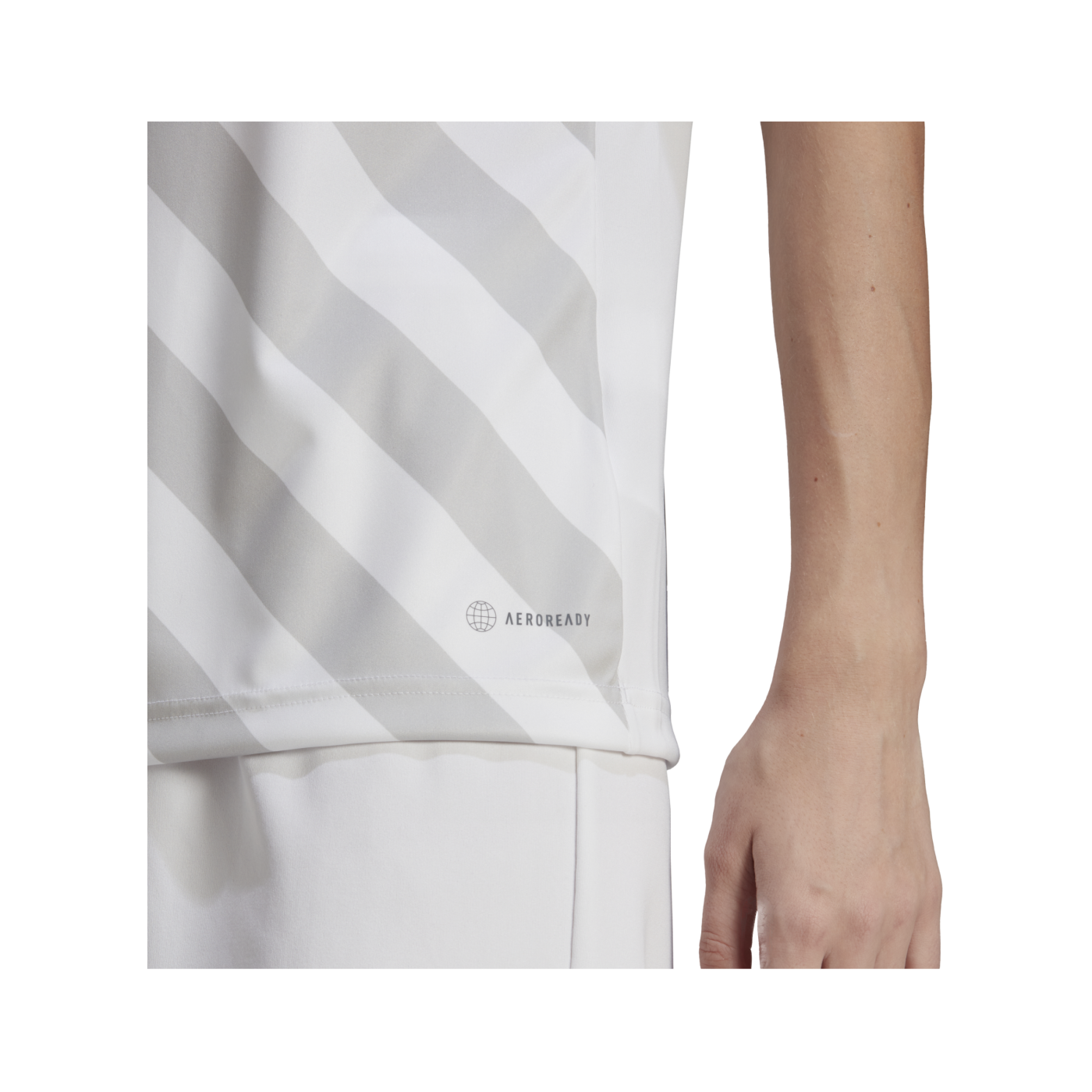 adidas Entrada 22 GFX Trikot Damen Weiss Grau
