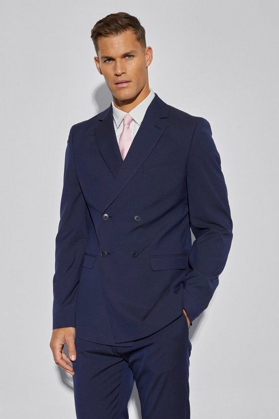 Tall zweireihige Slim-Fit Anzugjacke