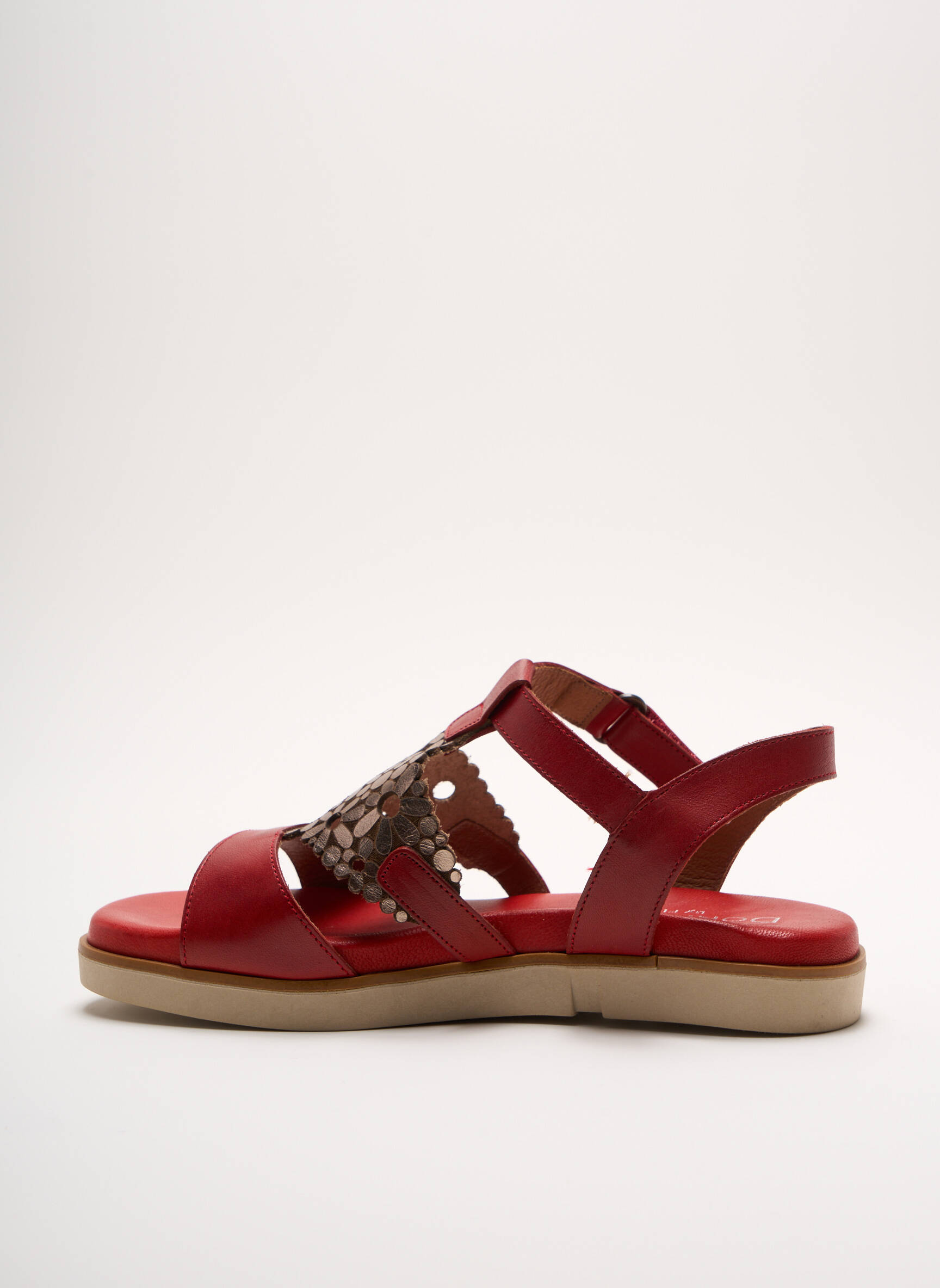 Dorking Sandales Nu Pieds Femme couleur rouge