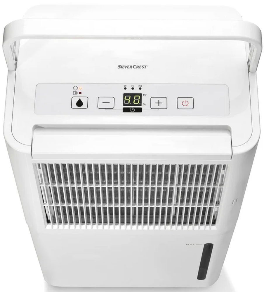 SilverCrest Luftentfeuchter SLE 200 B2, 10 Liter/24h, 245 Watt, Entfeuchtung 10,00 l/Tag, Tank 2,10 l
