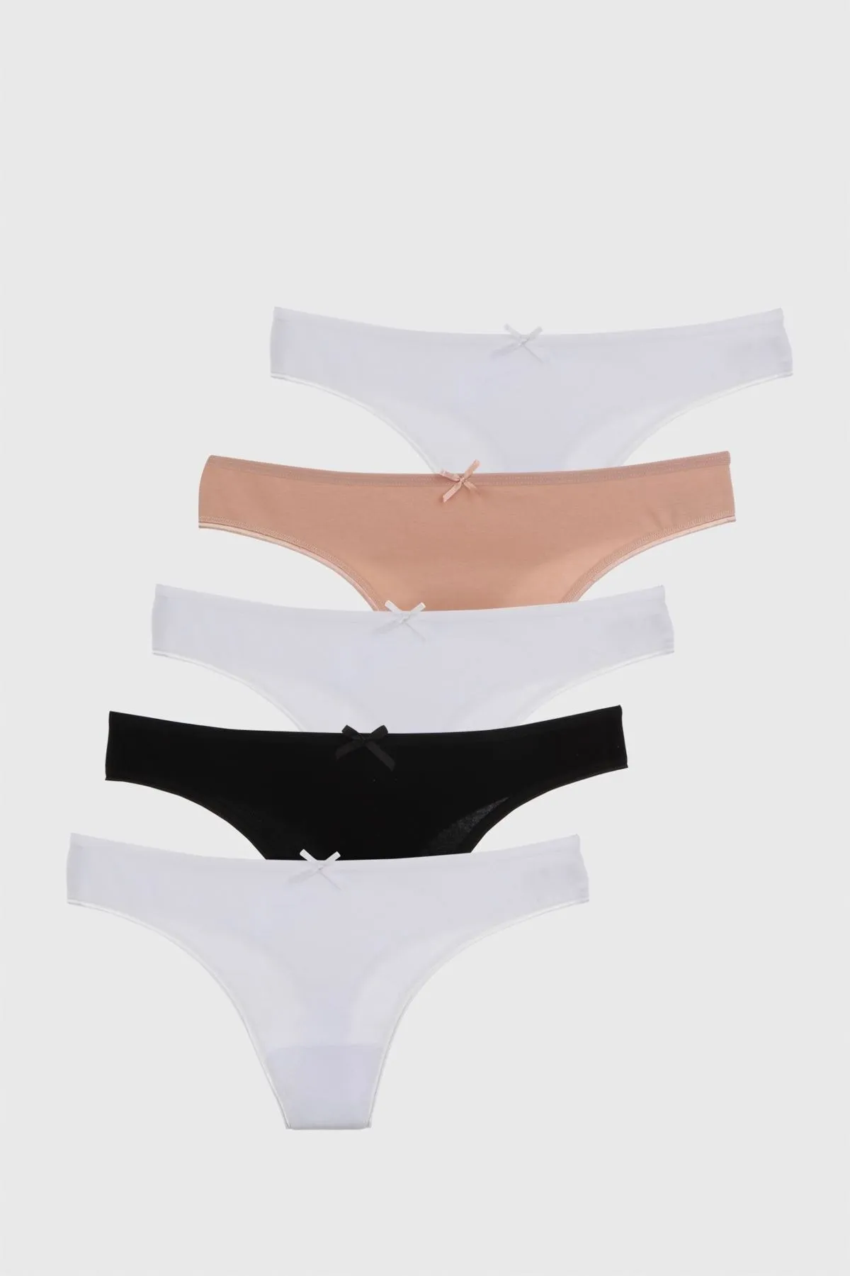 Nicoletta  Damen Tangas 5er-Pack Höschen Mixcolor
