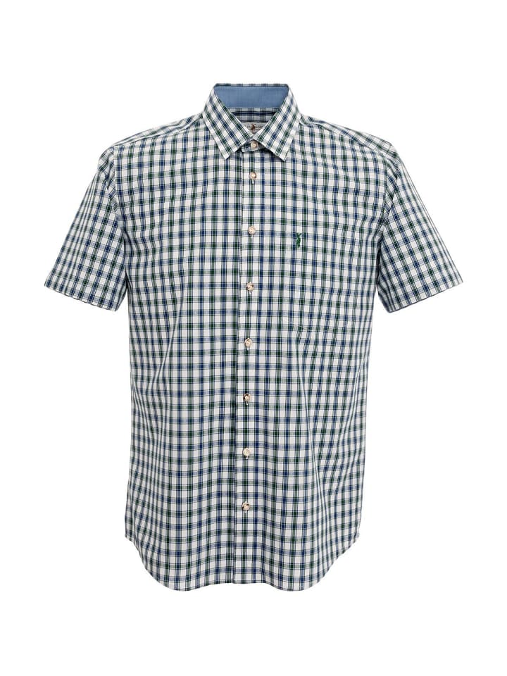 Almsach Karo-Hemd KU666LK-CO in blau günstig kaufen
