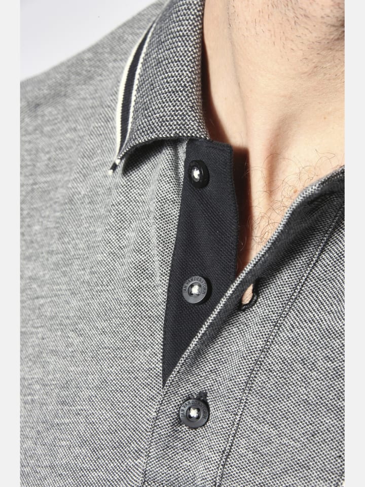 Jan Vanderstorm Poloshirt RIGHER in schwarz melange günstig kaufen