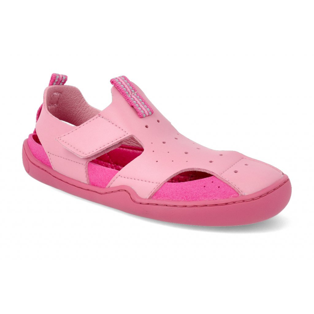 bLIFESTYLE Gerenuk Velcro Pink Barfußsandalen