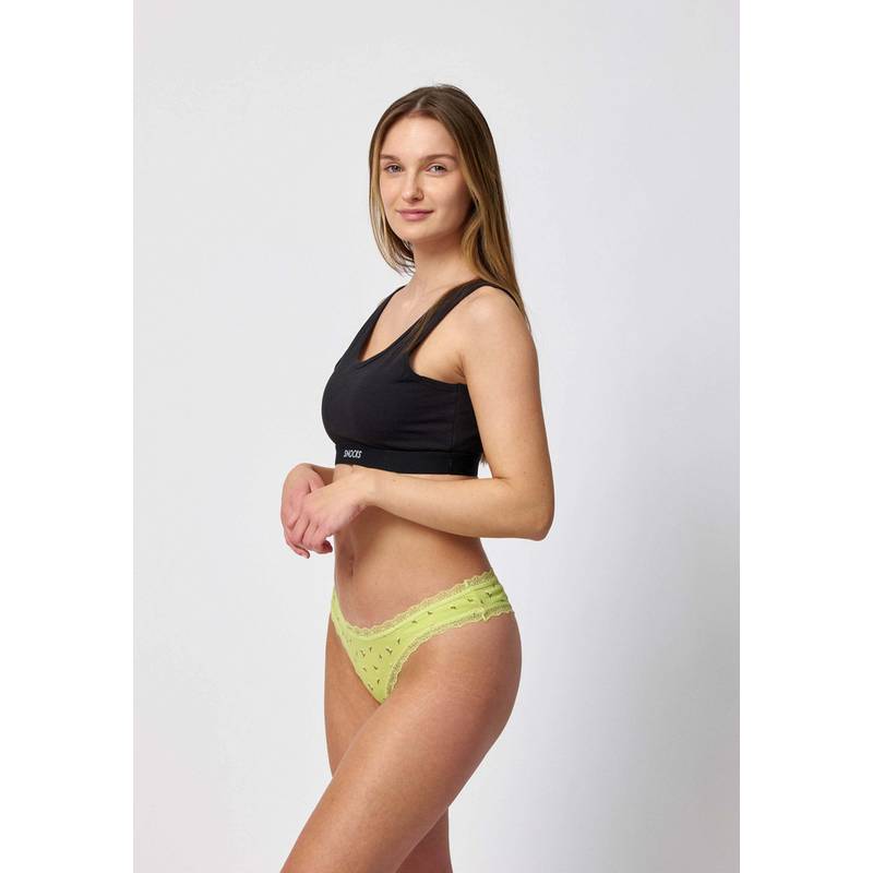 Snocks Tangas mit Spitze aus Bio-Baumwolle Unterhose Damen