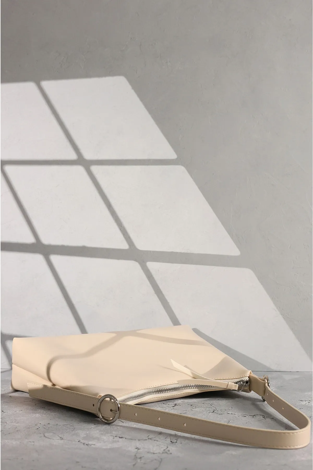 Rimense  Umhängetasche - Beige - Unifarben