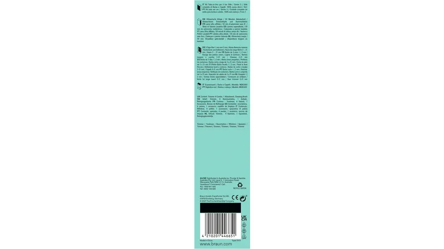 BRAUN Multi-Grooming-Kit 6-in-1 Series 3 MGK3410