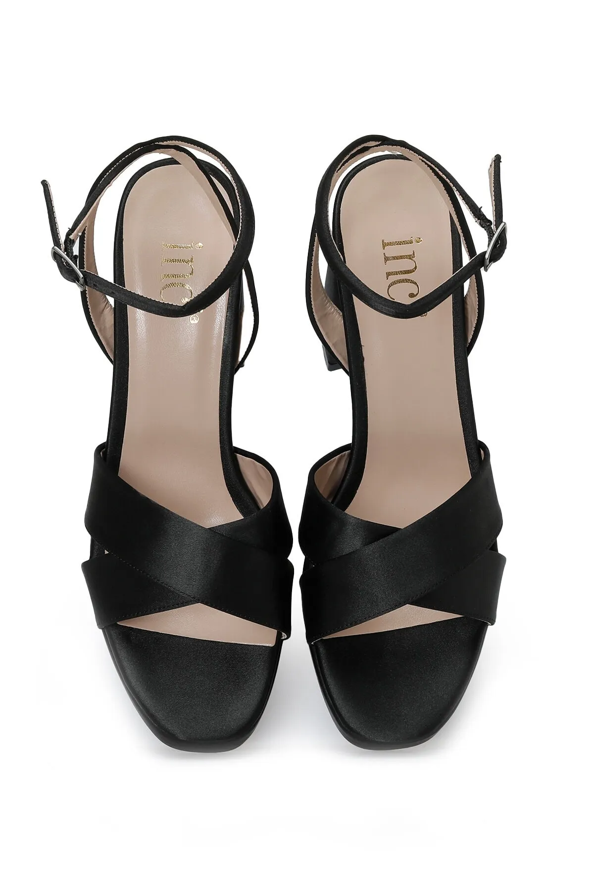 İnci  Sandalette - Schwarz - Blockabsatz