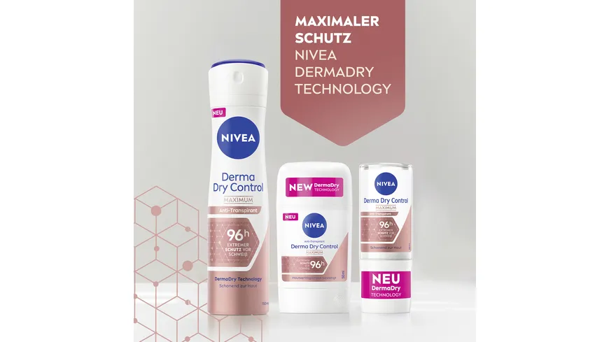 NIVEA Deo Stick Derma Dry Control Anti-Transpirant 50 ml