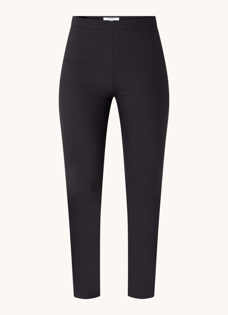 Pantaloni LKBennett Evan cu talie înaltă și croială slim, cu buzunare aplicate