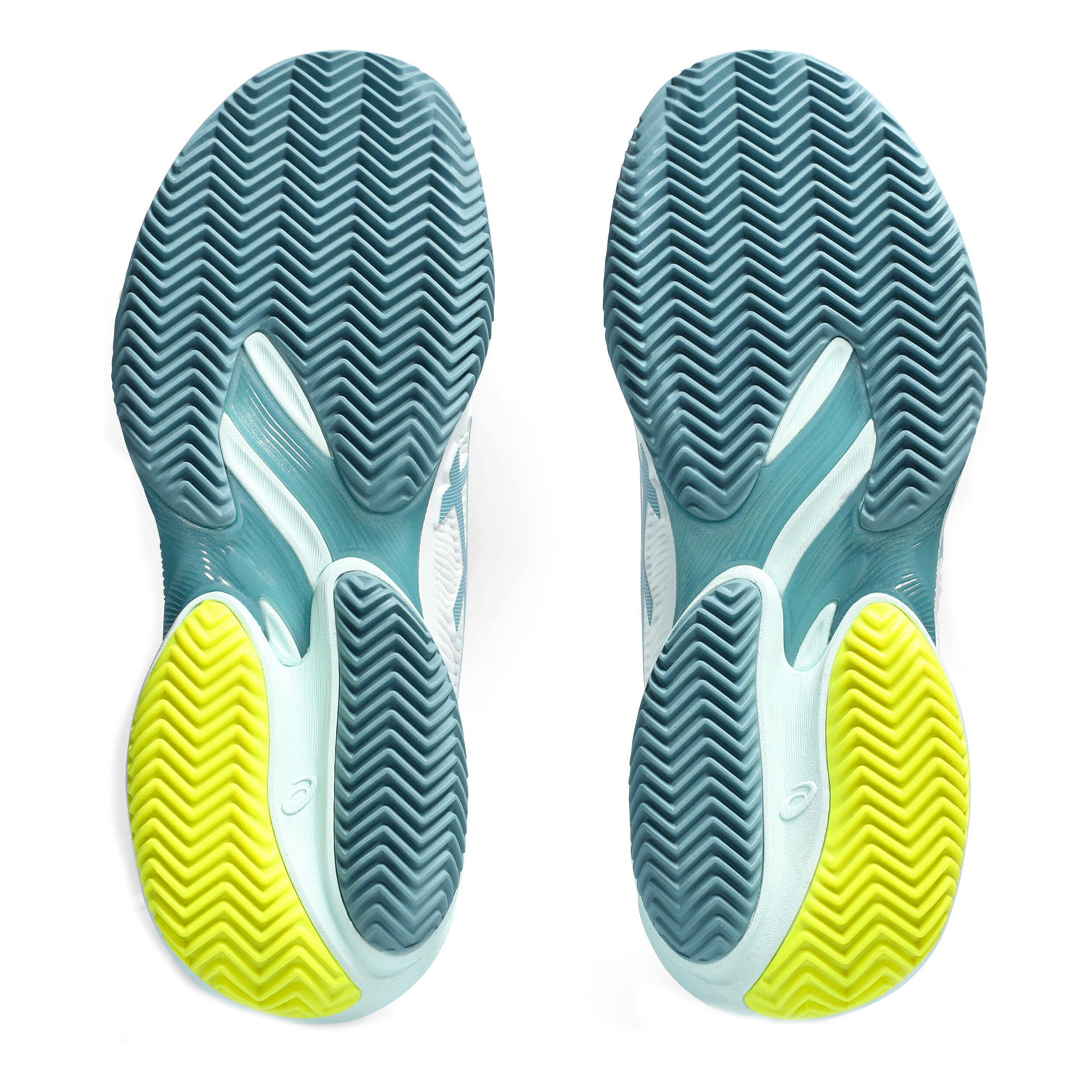 Court FF 3 Sandplatzschuh Damen - Weiß, Petrol