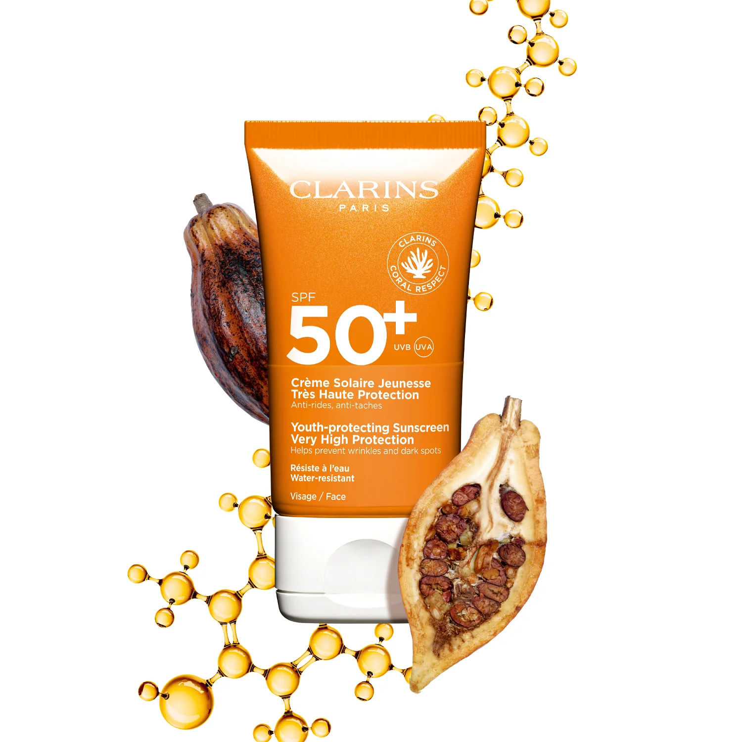 Sole Crème Solaire Jeunesse Très Haute Protection SPF50+ - Korkean suojan aurinkovoide kasvoille.