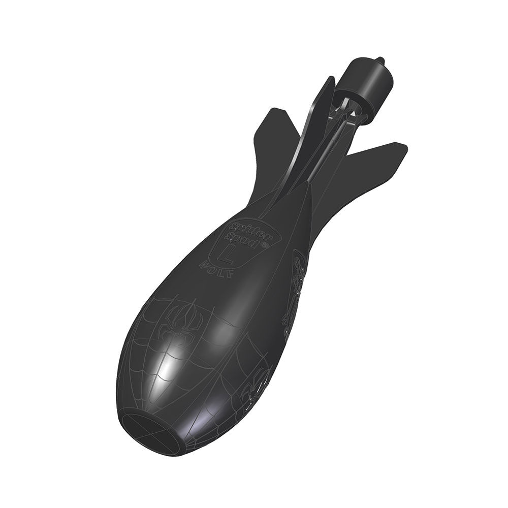 Bait rocket carpe wolf spider black
