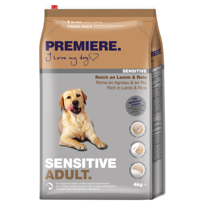 PREMIERE Hundetrockenfutter PREMIERE Sensitive Adult Lamm 4 kg