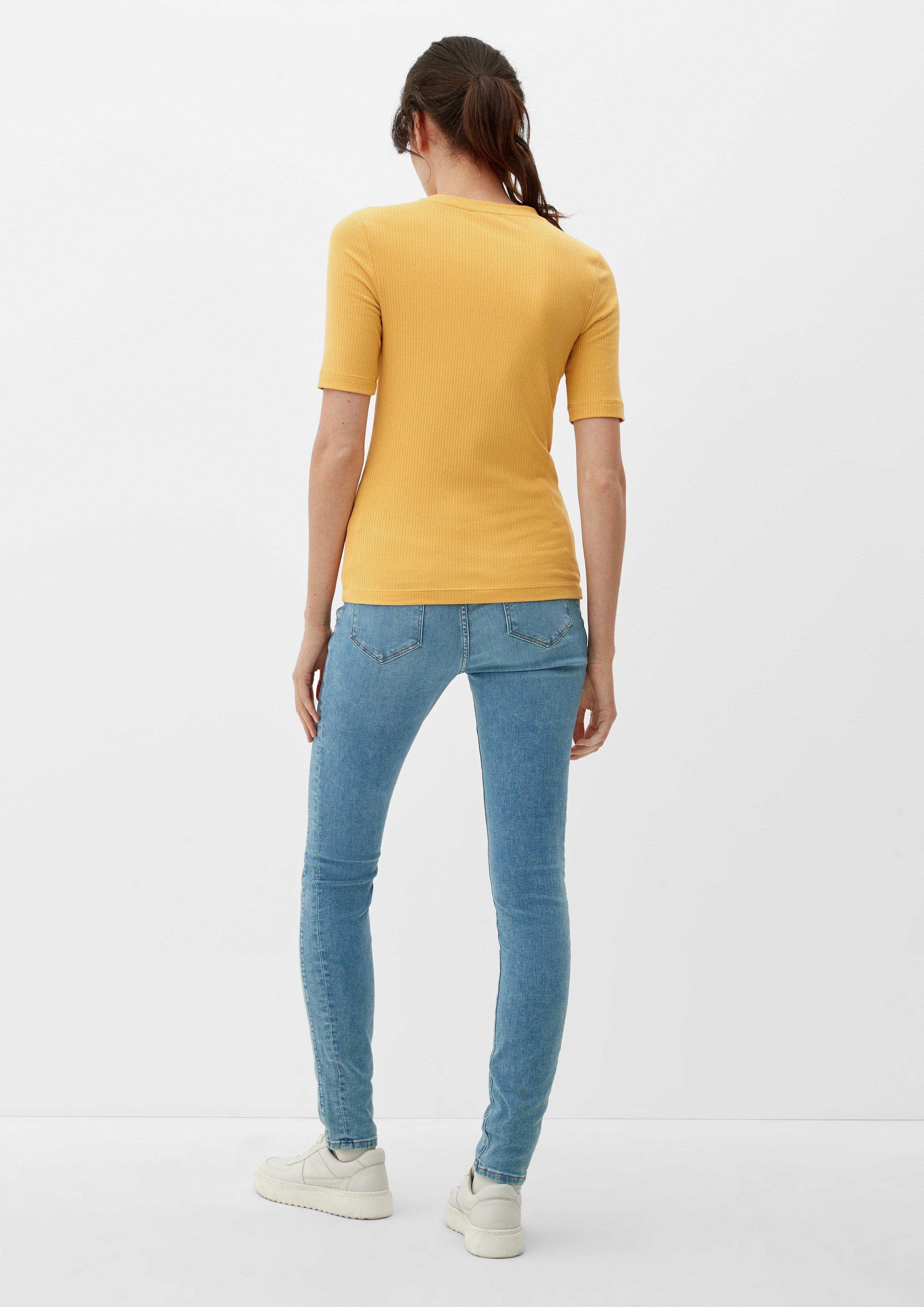 Jerseyshirt mit Ripp-Struktur  2122304-1610