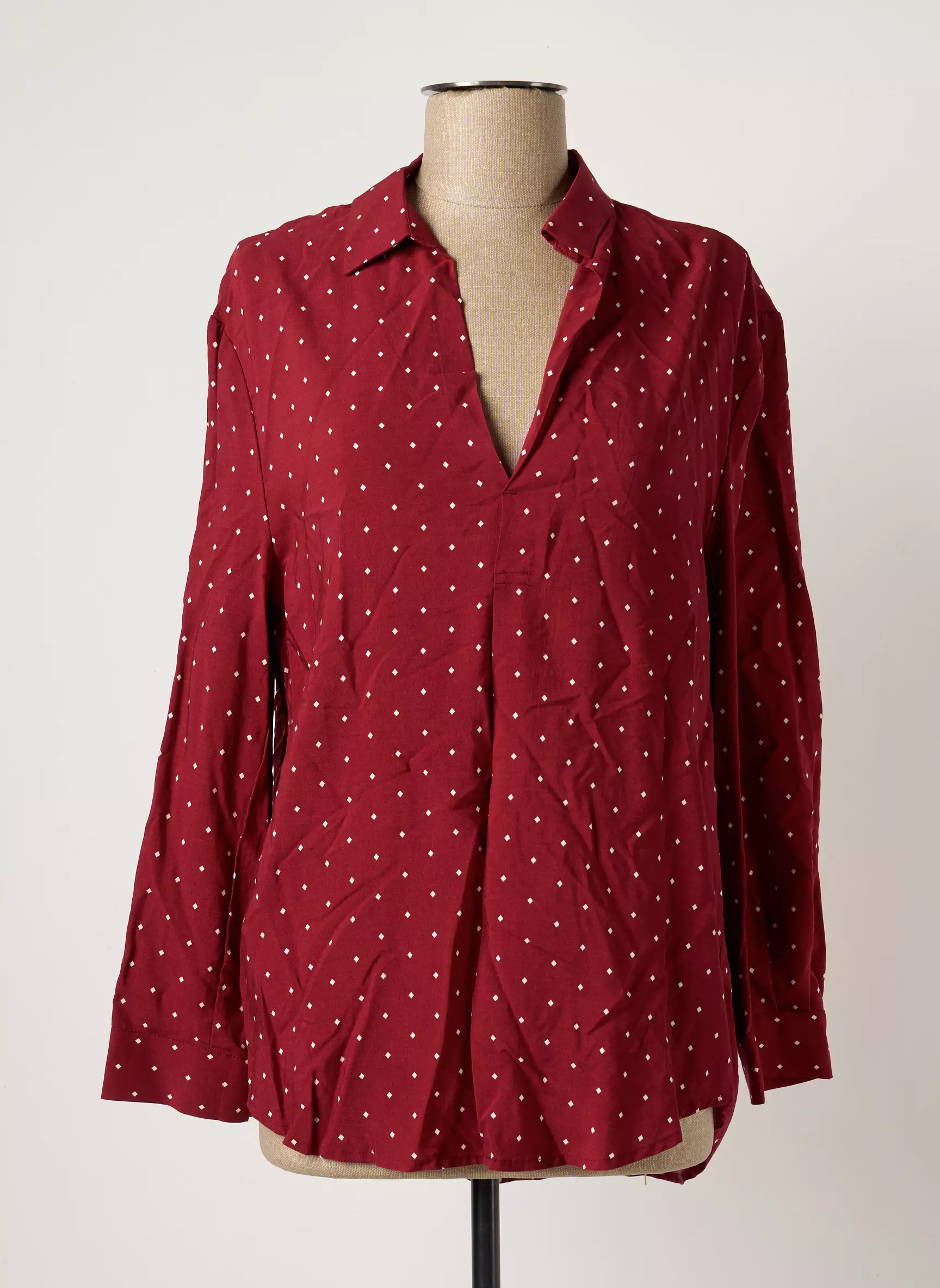 Mango Blouses Femme couleur rouge