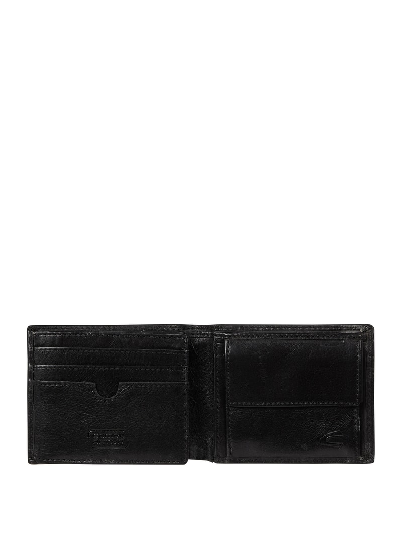 Portemonnaie aus Leder - RFID Safe in schwarz