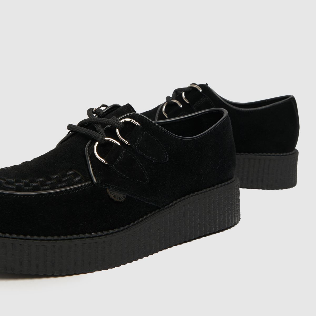 UNDERGROUND – Original Wulfrun – Svarta platta skor med creeper-motiv