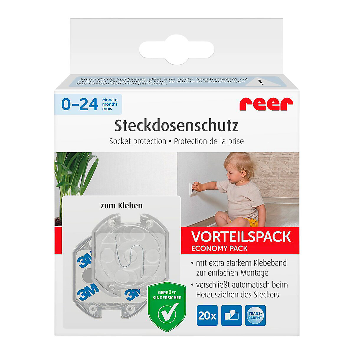 20er-Pack Steckdosenschutz