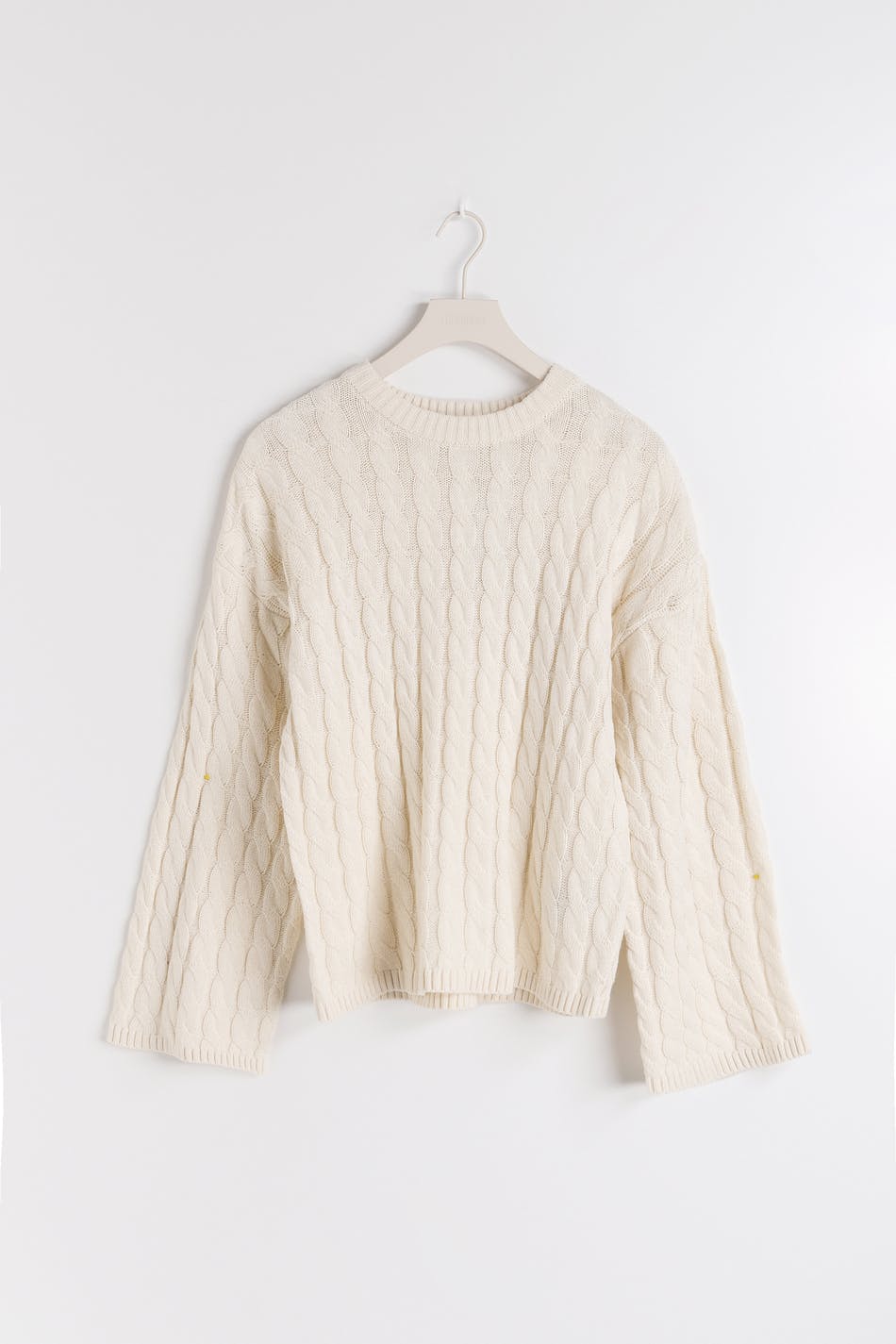 Knitted cable sweater