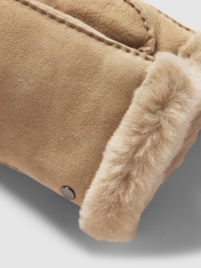 Handschuhe mit Label-Detail in beige