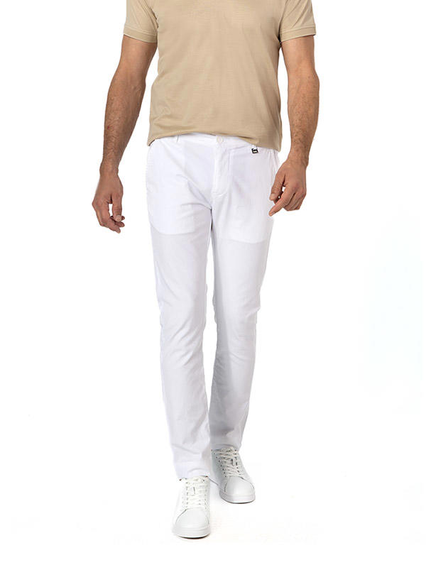 KARL LAGERFELD, Chino, Baumwolle, weiß