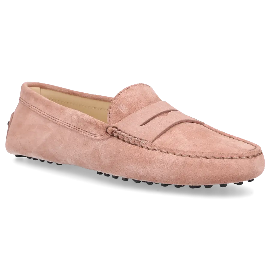 Tod's - Mokassins GOMMINI Veloursleder - pink