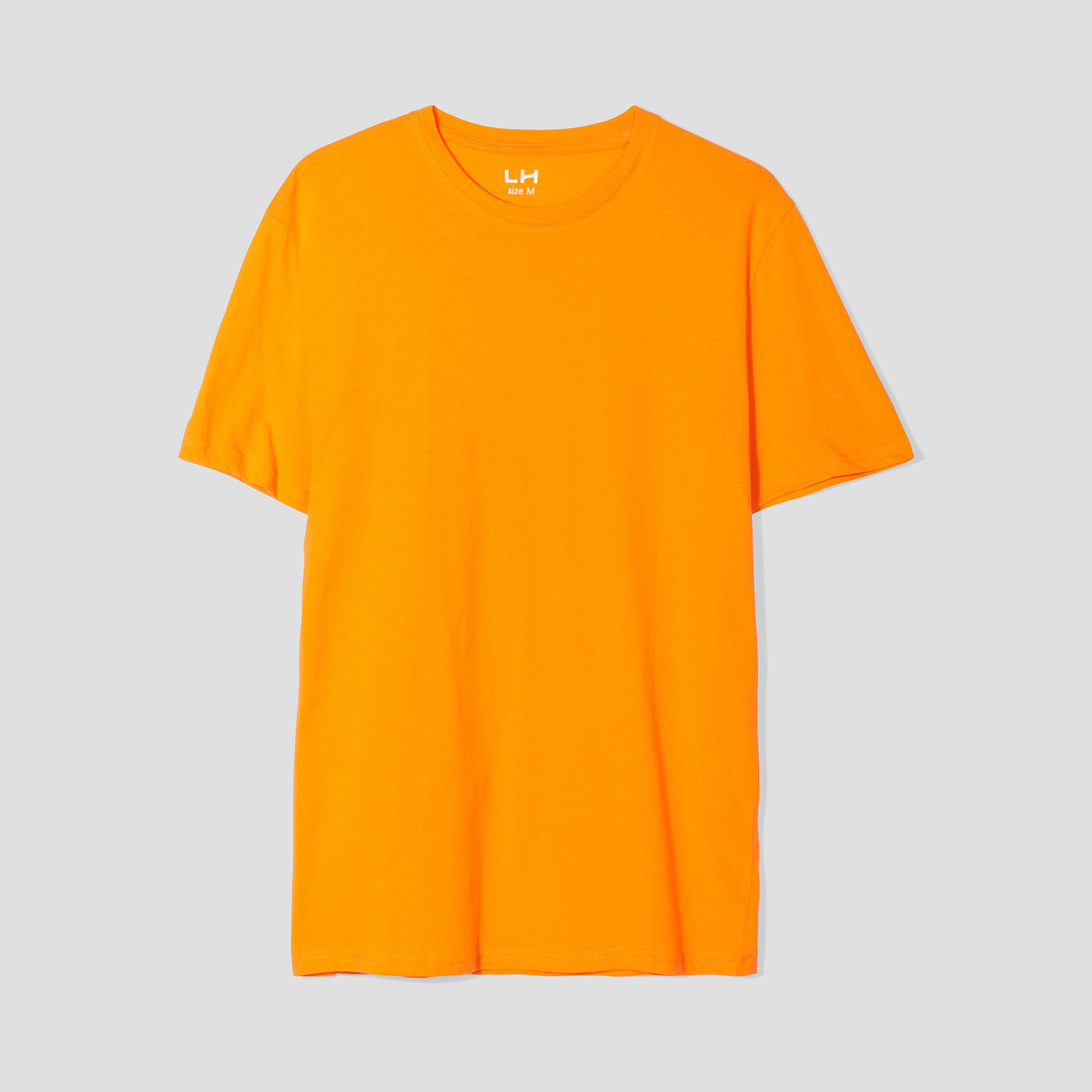 T-shirt en coton manches courtes orange homme | La Halle