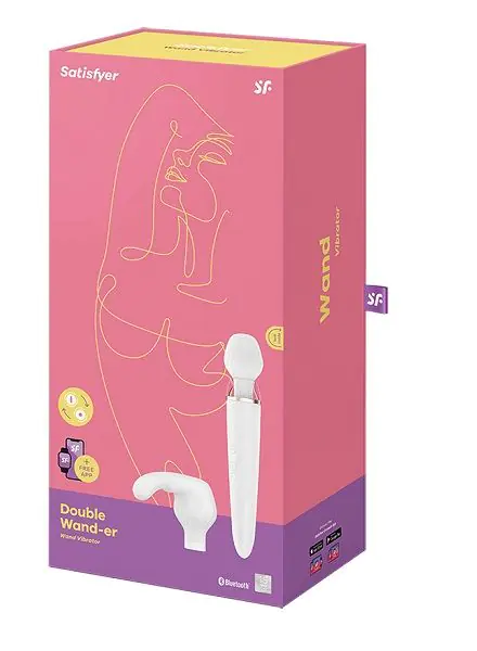 Satisfyer Double Wand-er Hvid Intimmassageapparat
