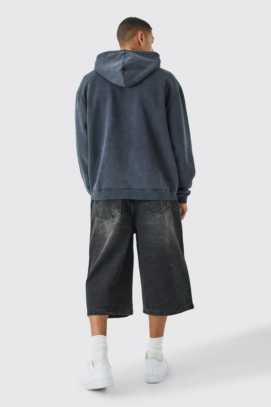 Oversize Hoodie mit Paradise-Print