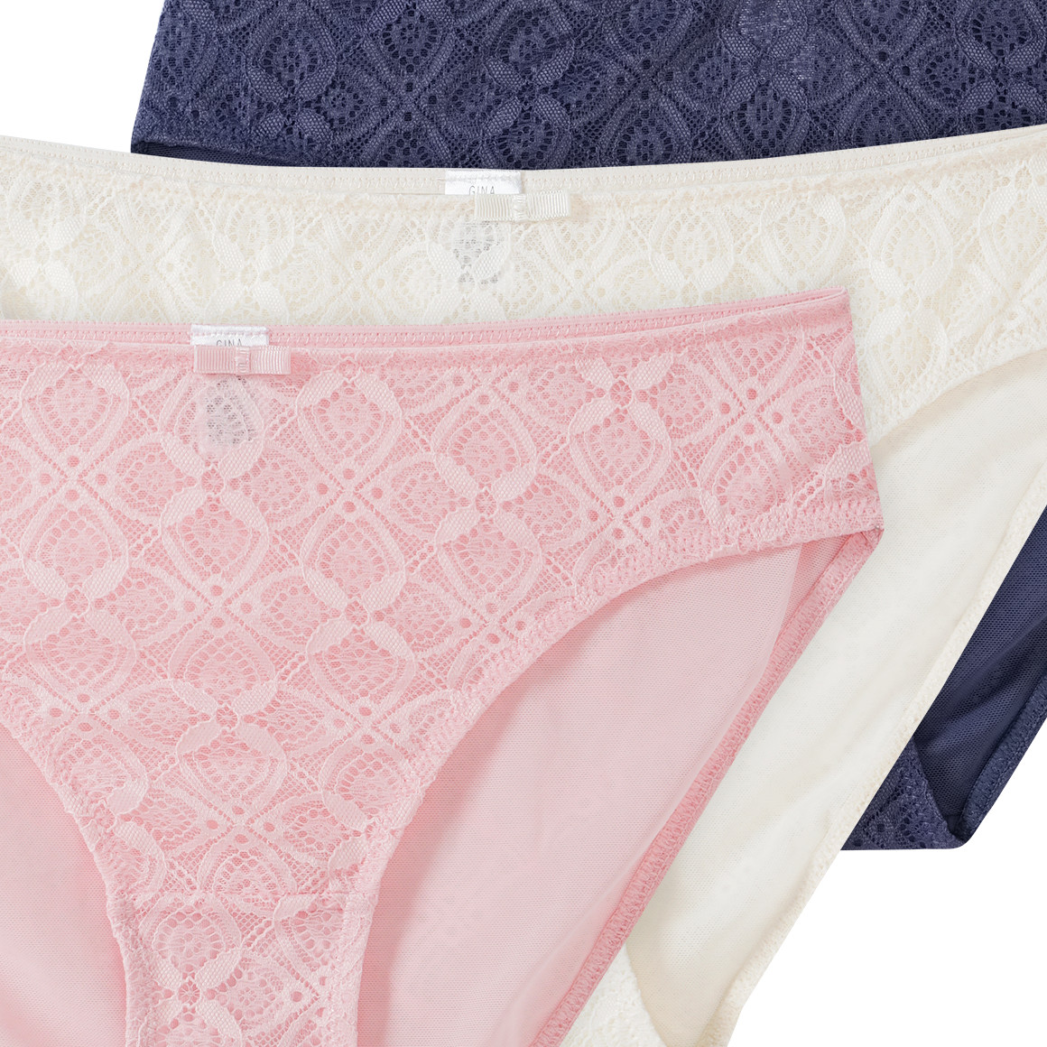 3 Damen Slips aus Spitze