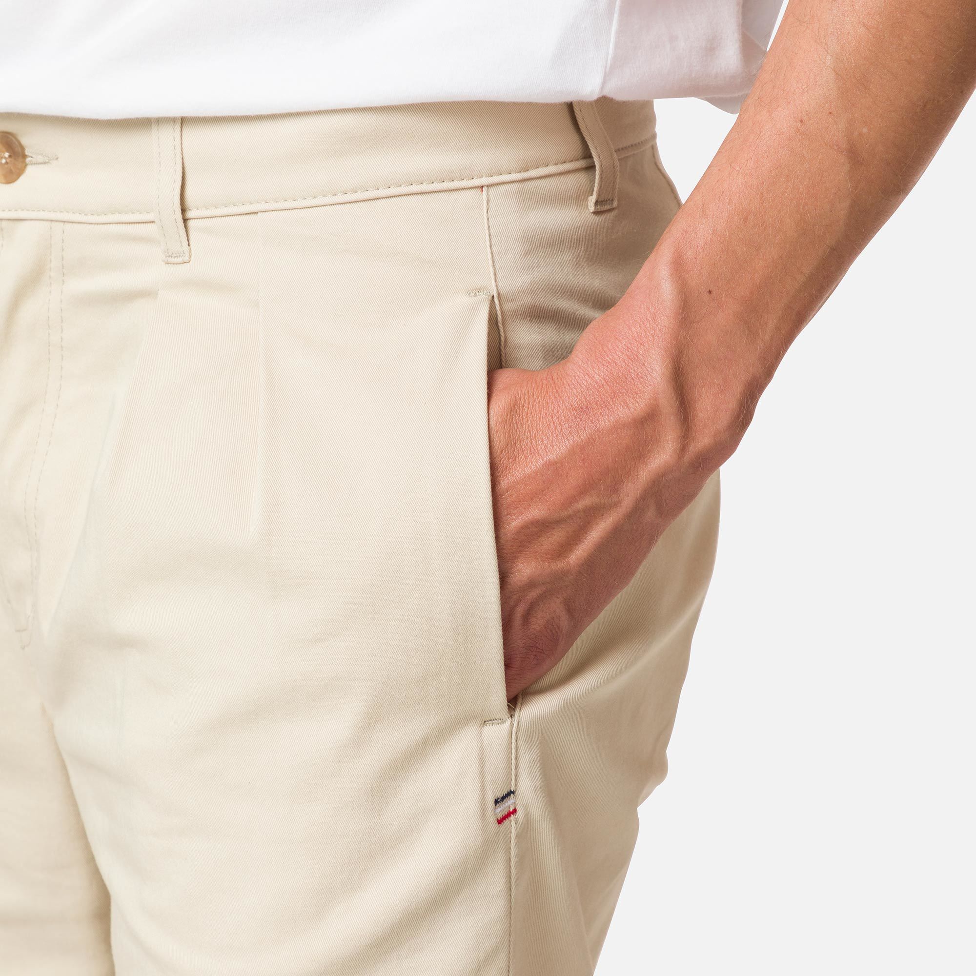 Short chino en coton bio homme