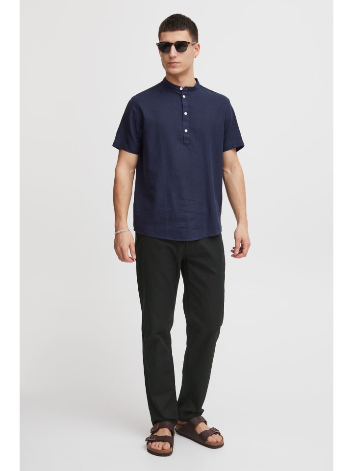 BLEND Leinenhose BHLanias 20711284ME lange Leinenhose mit Kordel im Bund in Schwarz günstig kaufen