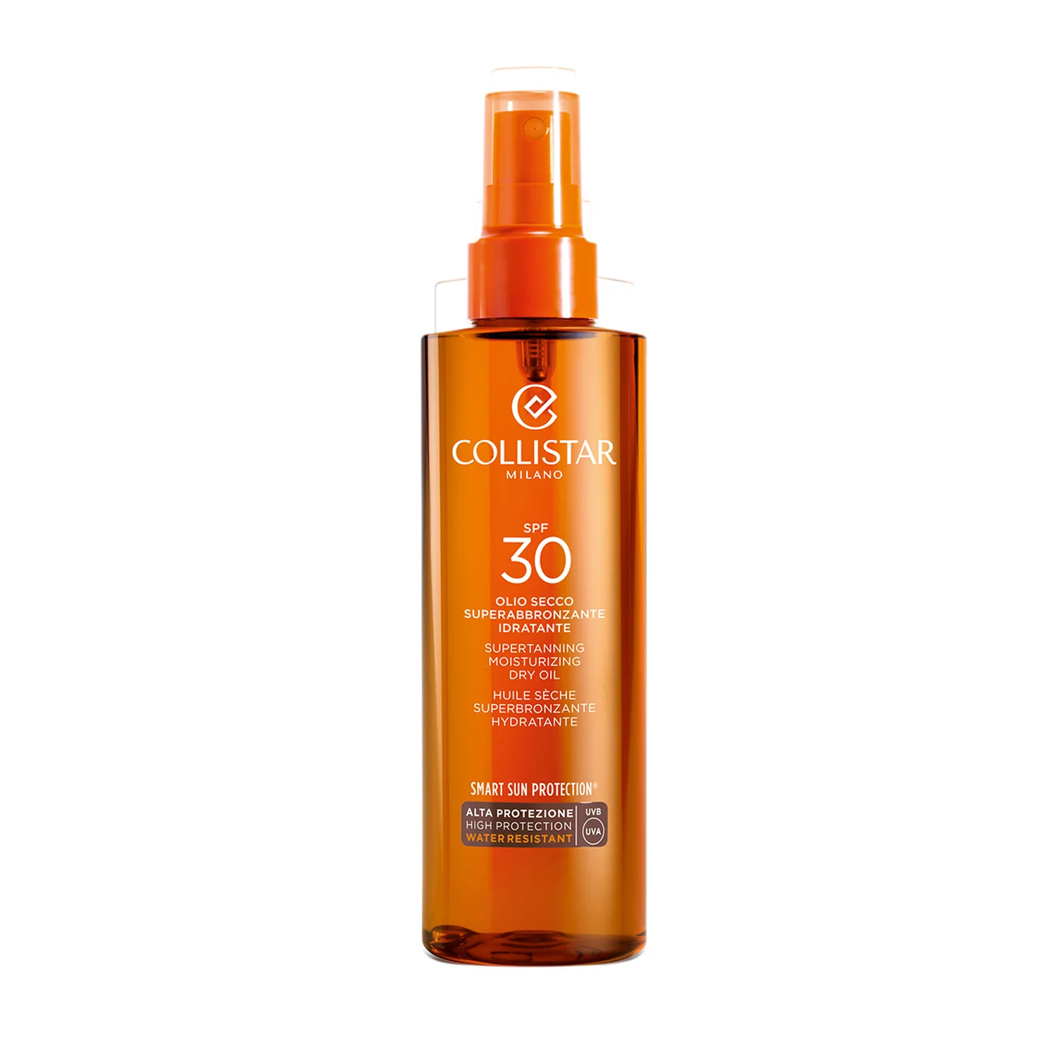 Aceite seco hidratante superbronceador SPF30 - Aceite corporal solar de alta protección.