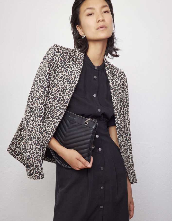 Sac double pochettes 1440 REPORTER en cuir matelassé femme