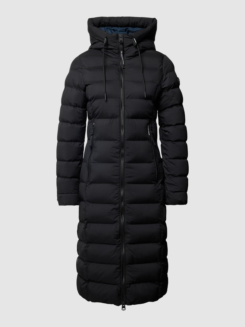 Steppmantel mit Kapuze Modell 'SIMMIE' in schwarz