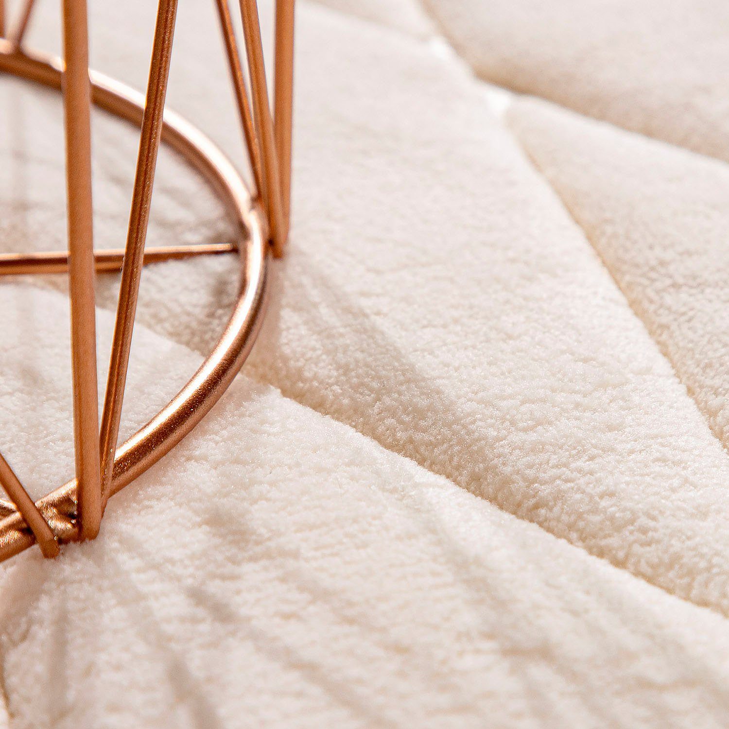 Badematte Corby 254 Paco Home, Höhe 13 mm, rutschhemmend beschichtet, fußbodenheizungsgeeignet, Polyester, rechteckig, Badteppich, Rauten Muster, Hoch-Tief Effekt, Memory-Foam Effekt