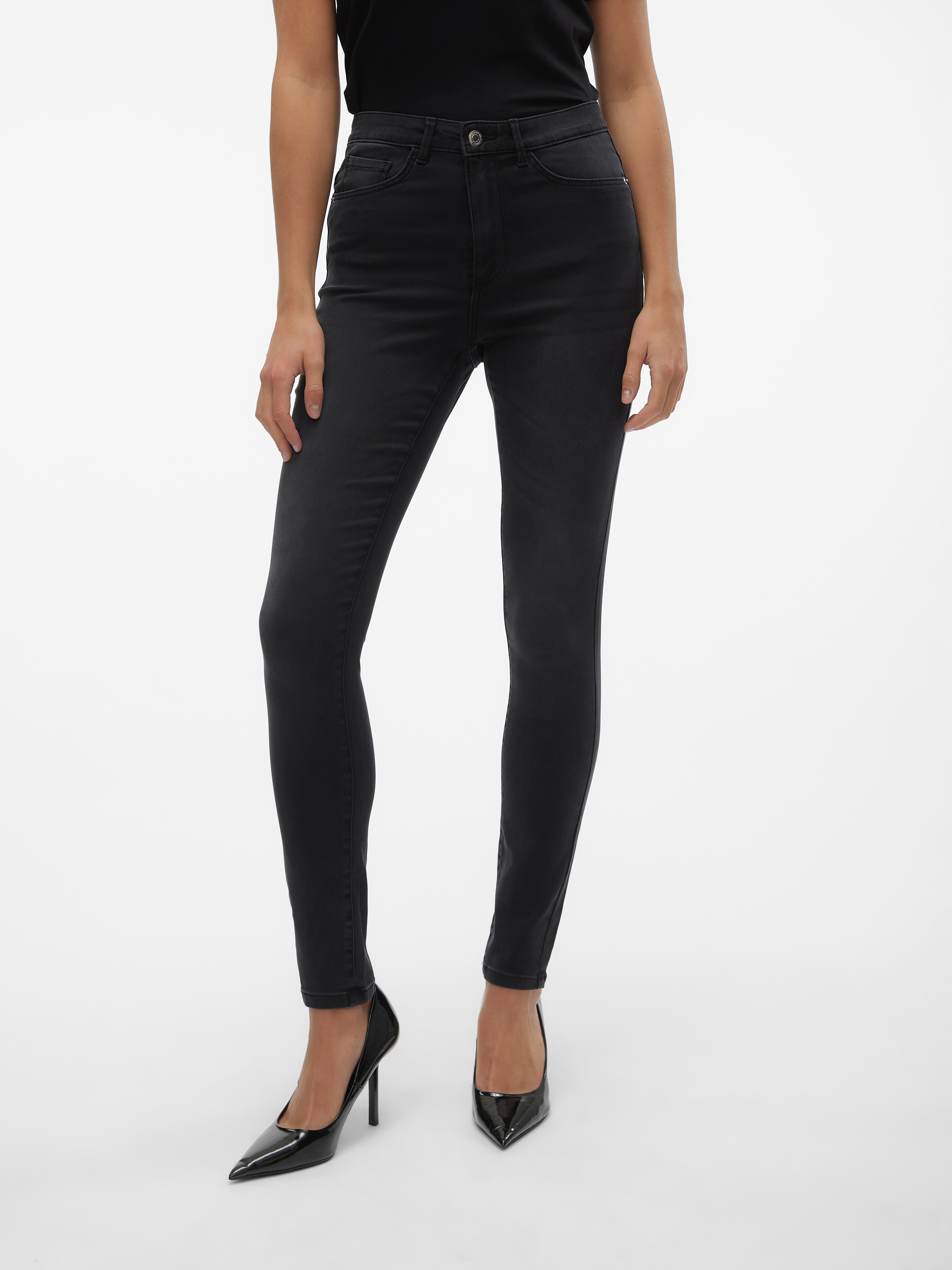VMSOPHIA Hohe Taille Slim Fit Jeans