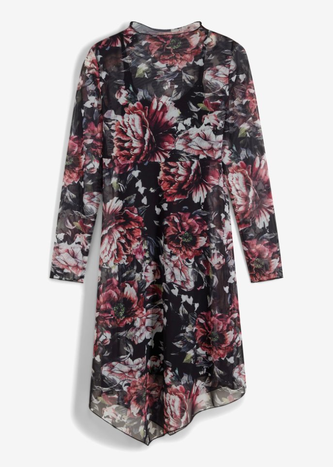 Asymmetrisches Mesh-Kleid