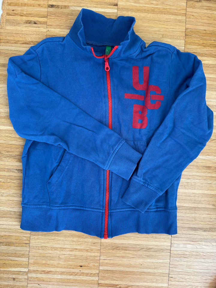 Benetton Sweatjacke in Blau günstig kaufen 128 cm