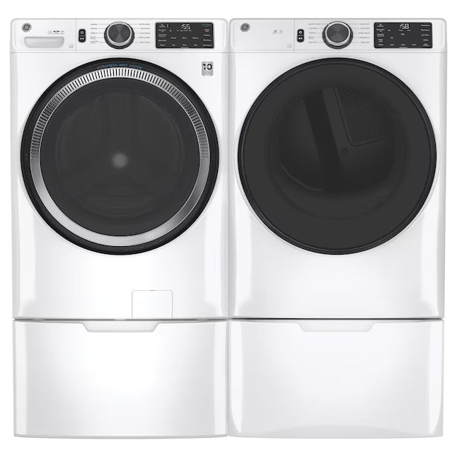 GE UltraFresh Vent System 4.8-cu ft Stackable Smart Front-Load Washer (White) ENERGY STAR