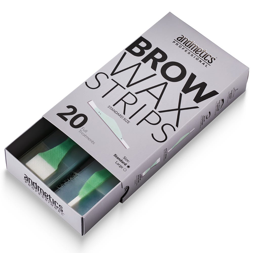 andmetics Brow Wax Strips Standard 20 Stück